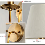 Elegante Stoff-Wandleuchte – Vintage-Charme für jeden Raum