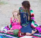 Vibrant Mexican Serape Blanket