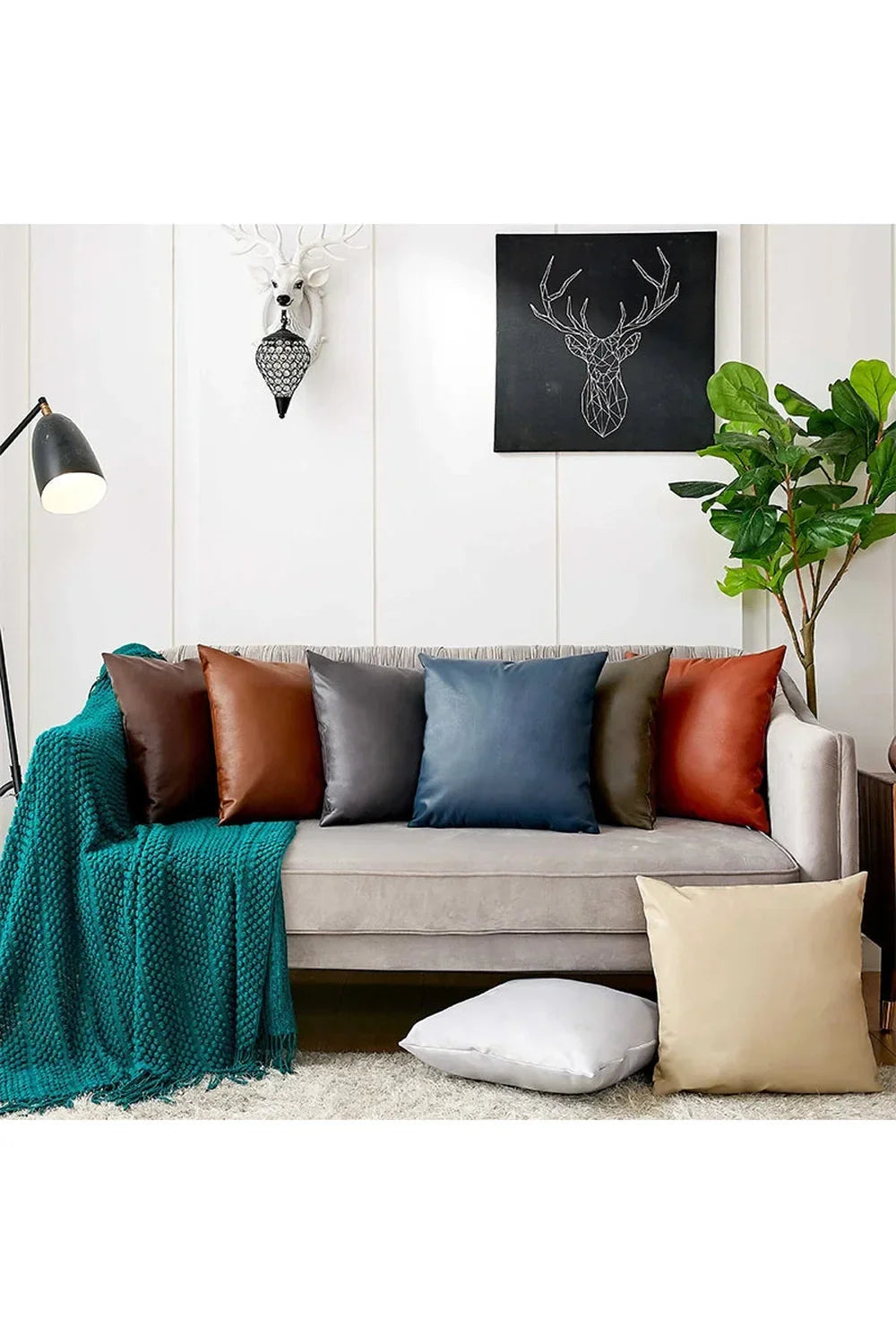 Leather Nordic Pillowcase