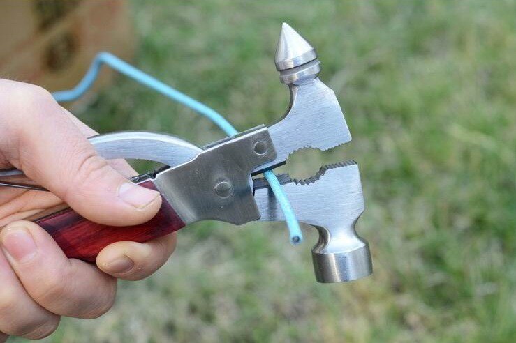 Multifunktionaler Edelstahl-Hammer für Camping