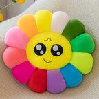 Colorful Sunflower Plush Comfort Seat Cushion