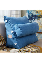 Reclining backrest cushion