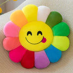 Colorful Sunflower Plush Comfort Seat Cushion
