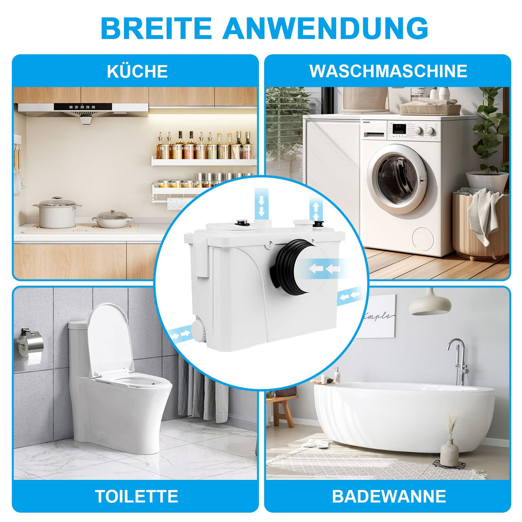 Hebeanlage Abwasserpumpe 700W 190 L/min