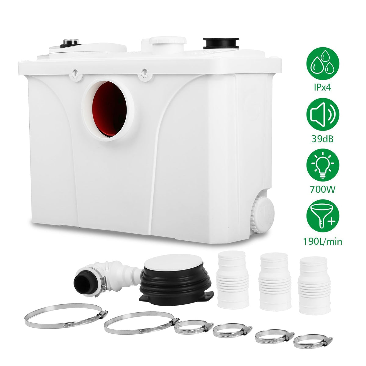 Hebeanlage Abwasserpumpe 700W 190 L/min