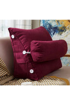 Reclining backrest cushion