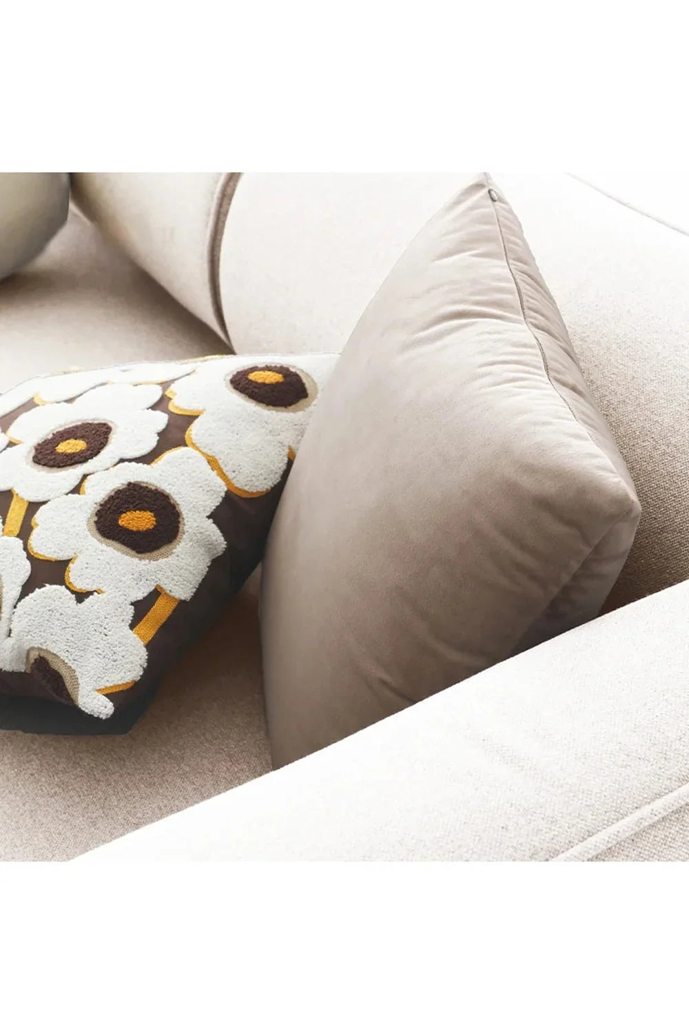 Decor White Velvet Pillowcase