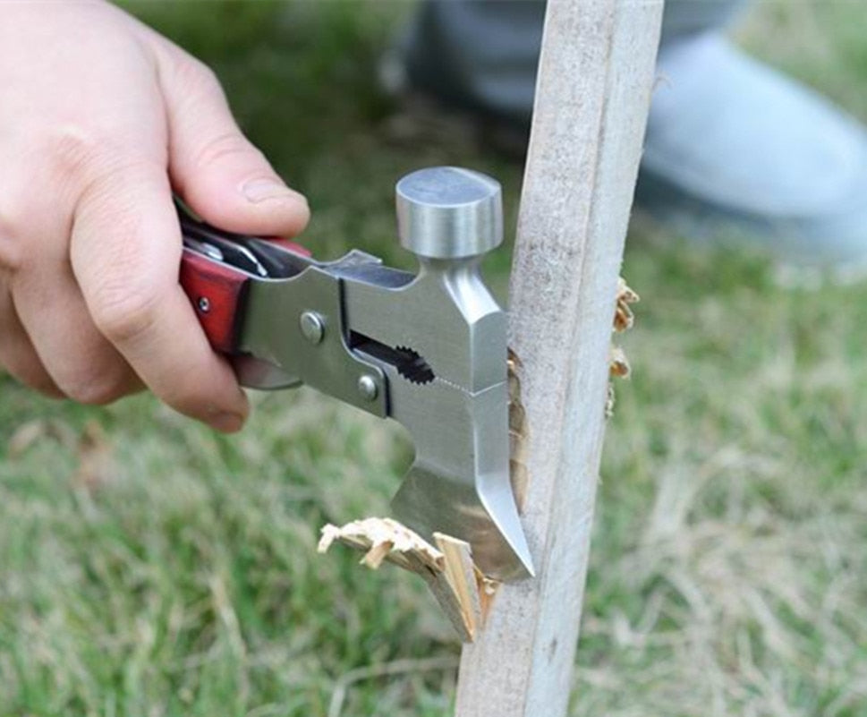 Multifunktionaler Edelstahl-Hammer für Camping