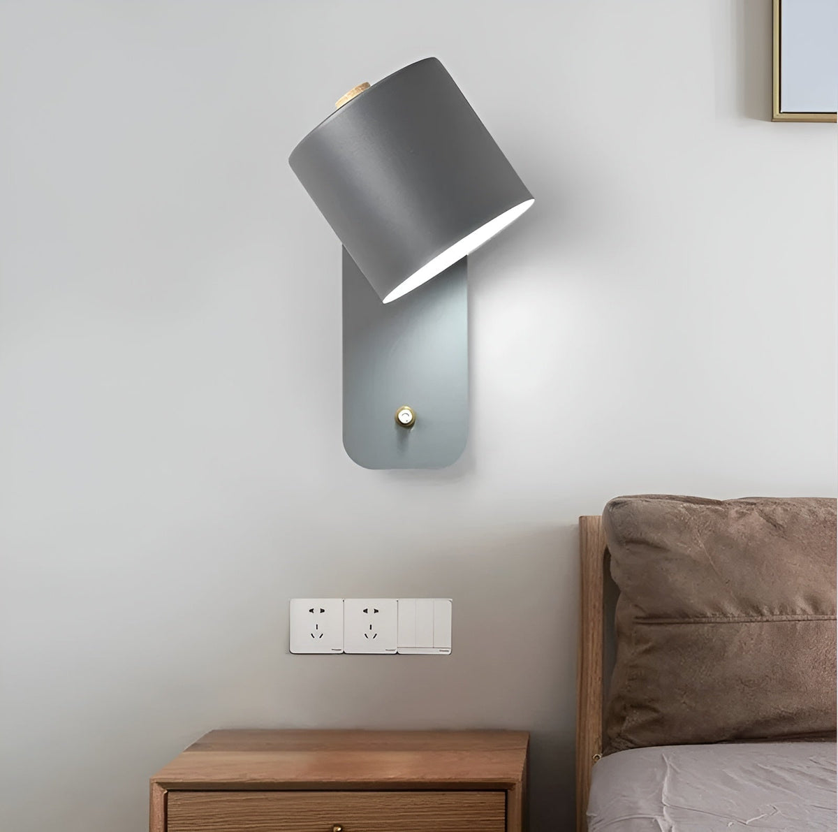 EasyPush Wandleuchte - drehbare Mini-Zylinder-LED-Lampe