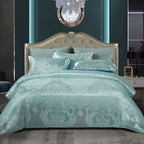 SILKLOFT – Elegantes Satin-Jacquard-Bettwäscheset