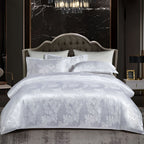 SILKLOFT – Elegantes Satin-Jacquard-Bettwäscheset