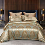 SILKLOFT – Elegantes Satin-Jacquard-Bettwäscheset
