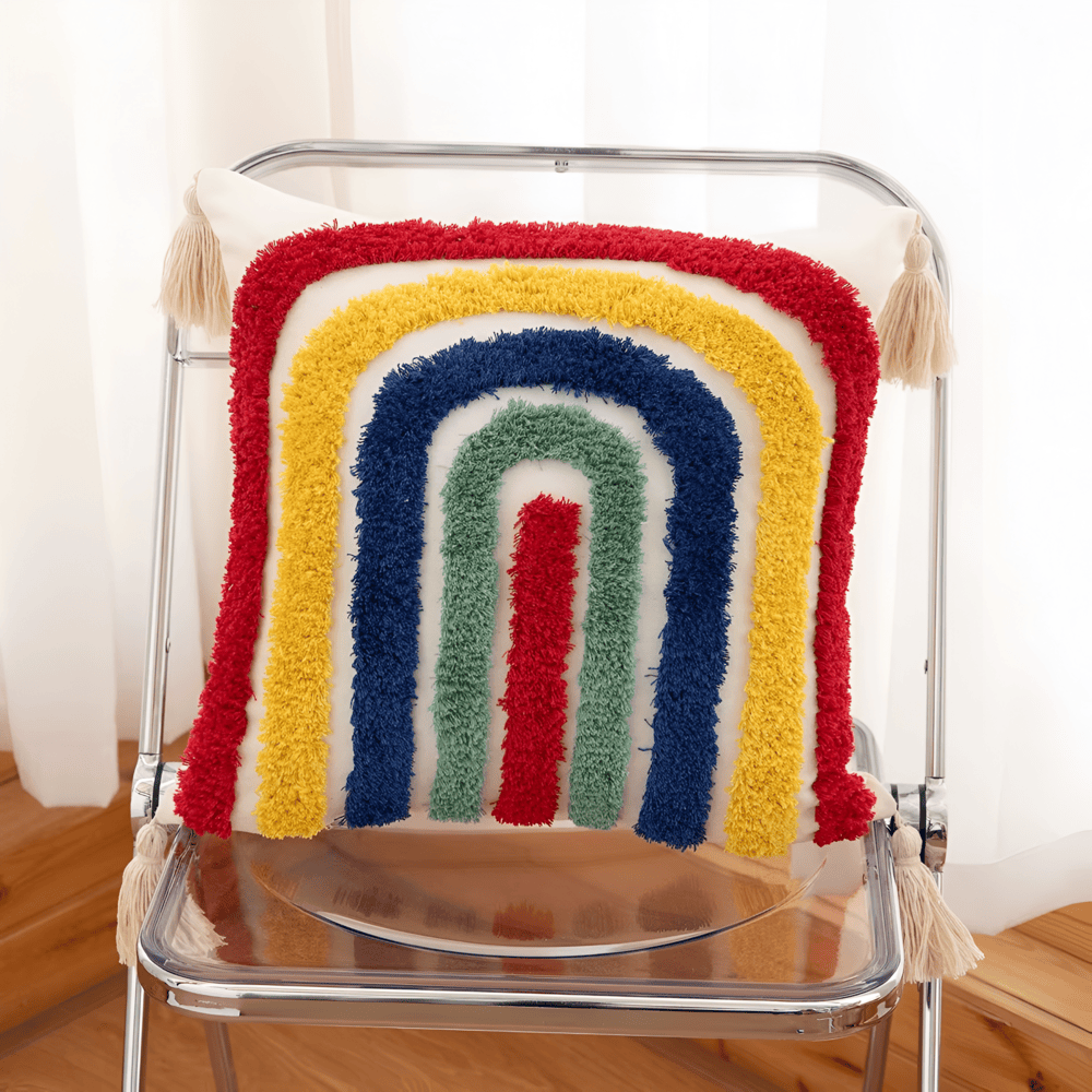Checkered Wavy Cushion Cover