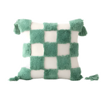 Checkered Wavy Cushion Cover