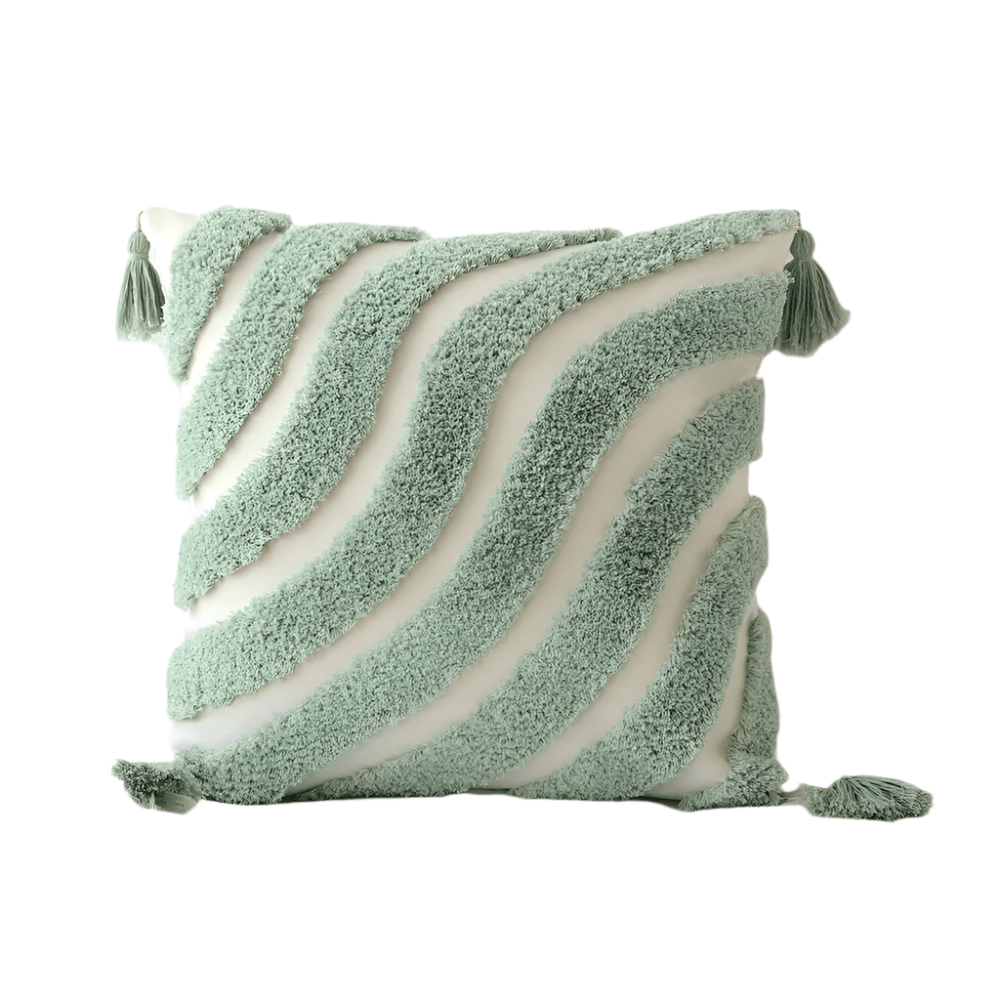 Checkered Wavy Cushion Cover