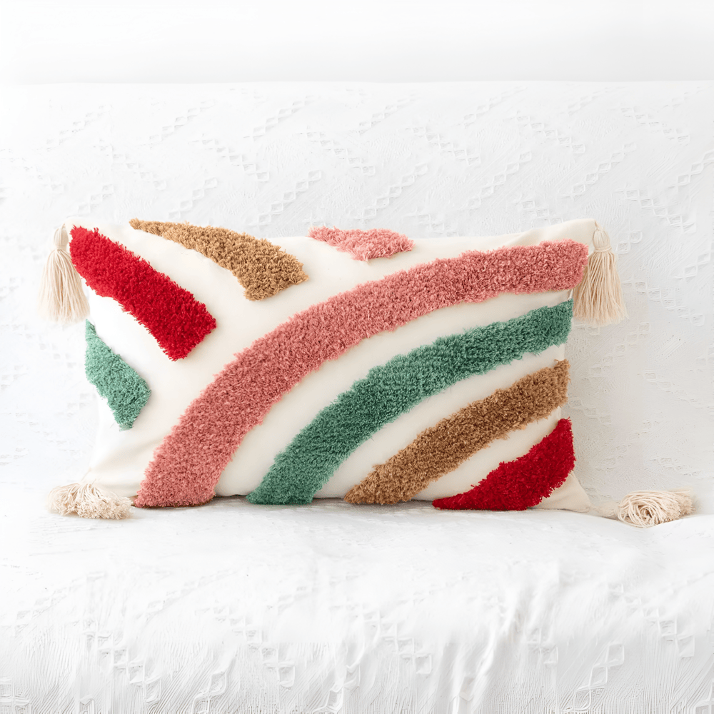 Checkered Wavy Cushion Cover