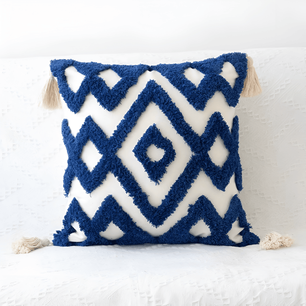 Checkered Wavy Cushion Cover