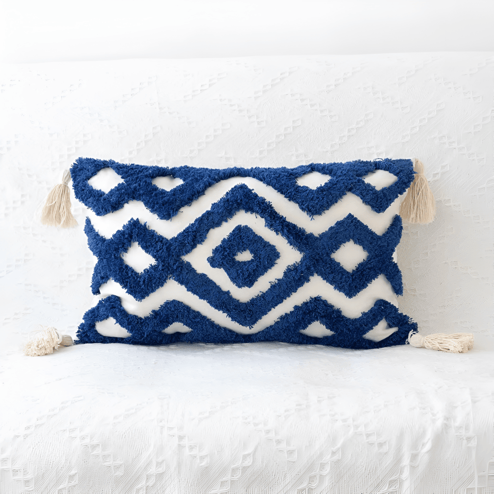 Checkered Wavy Cushion Cover