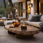 Stylish Metal Table Element with Black Base