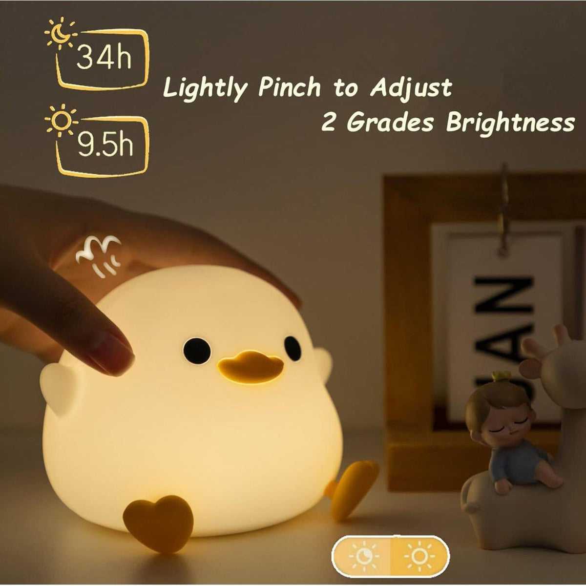 DuckieDream Light – Automatisches Enten-Nachtlicht aus Silikon