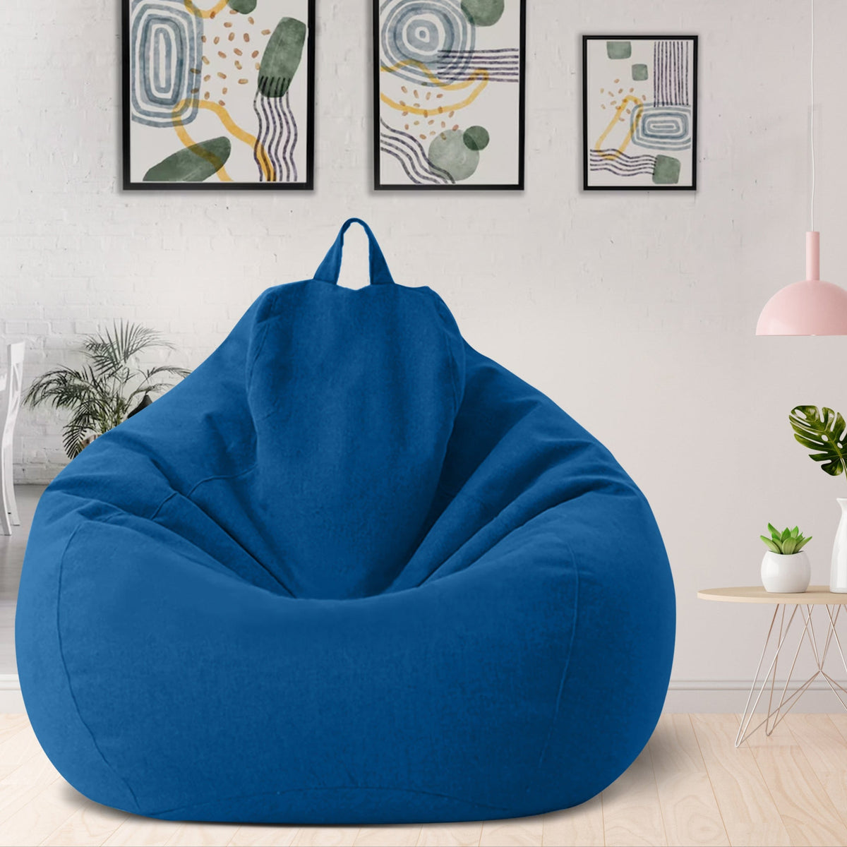 Luxuriöser Leinen-Sitzsack – Ergonomischer & stilvoller Komfort