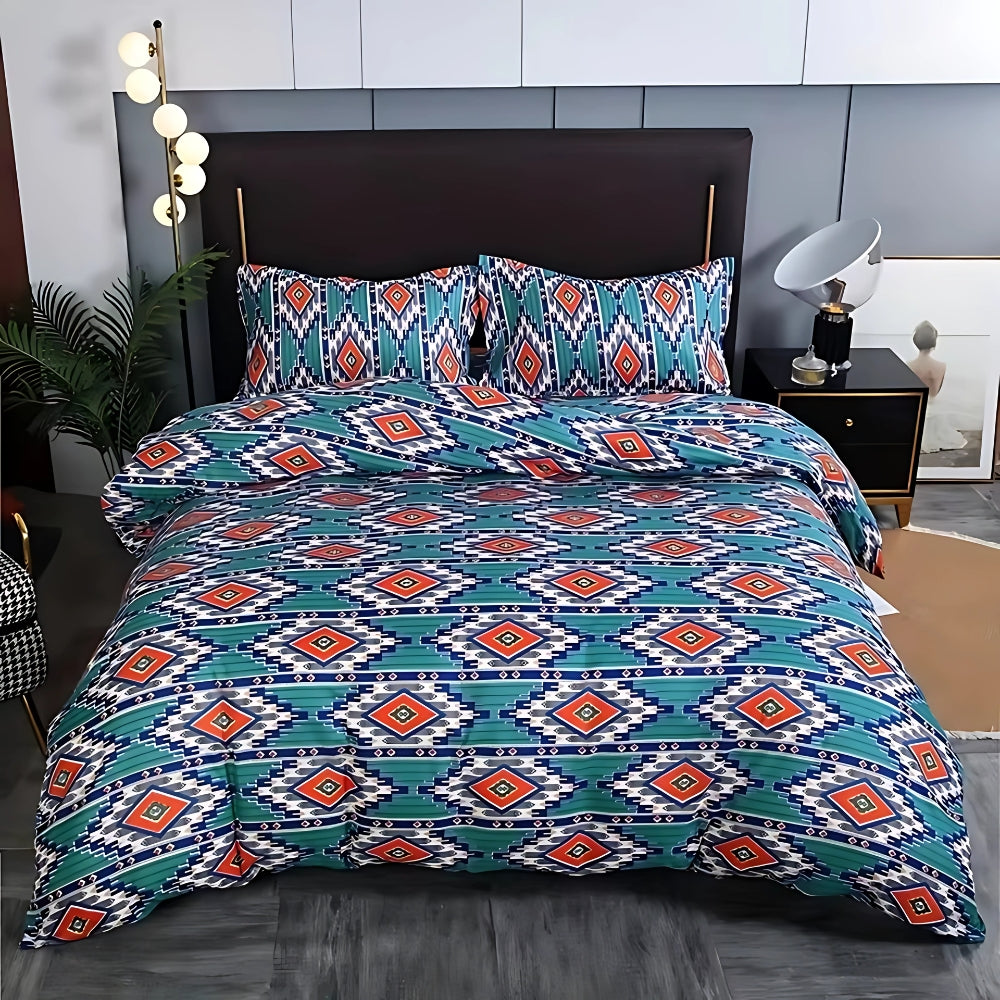 Indara Boho Tribal Print Duvet Cover Set