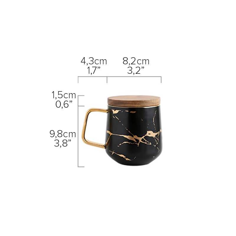Kintsugi Nordic Ceramic Tall Mug