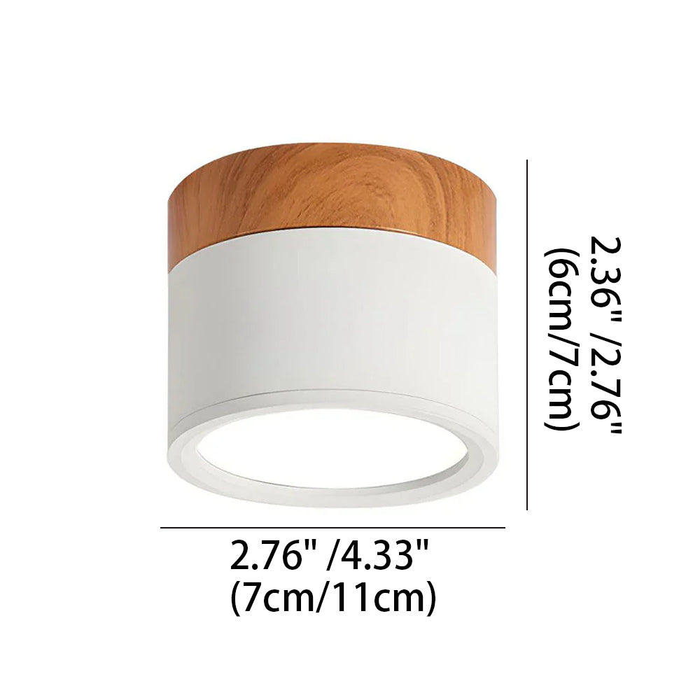 Deckenleuchte Aluminium Mini-Zylinder 7,1 cm x 6,1 cm