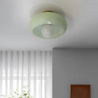 Deckenleuchte Glas 28 cm halb-bündig für Schlafzimmer Flur modern