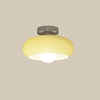 Deckenleuchte Glas 28 cm halb-bündig für Schlafzimmer Flur modern