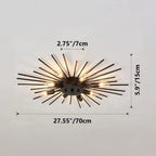 Deckenleuchte Industrie-Metall 70 cm für Wohn- und Essbereich