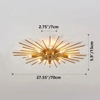 Deckenleuchte Industrie-Metall 70 cm für Wohn- und Essbereich