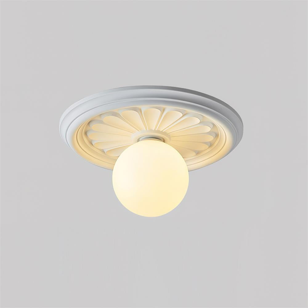 Acryl-Deckenleuchte 35 cm Beige