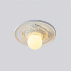 Acryl-Deckenleuchte 35 cm Beige