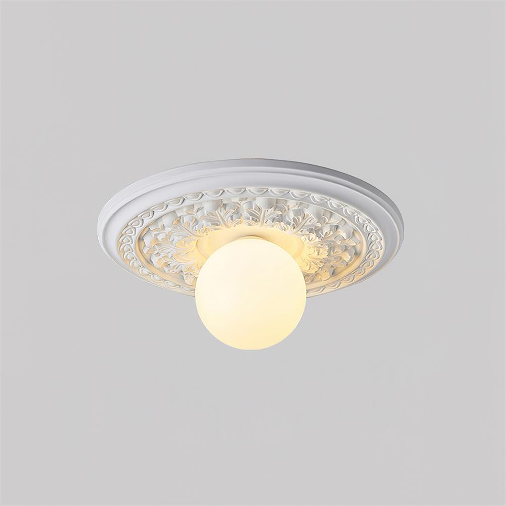 Acryl-Deckenleuchte 35 cm Beige