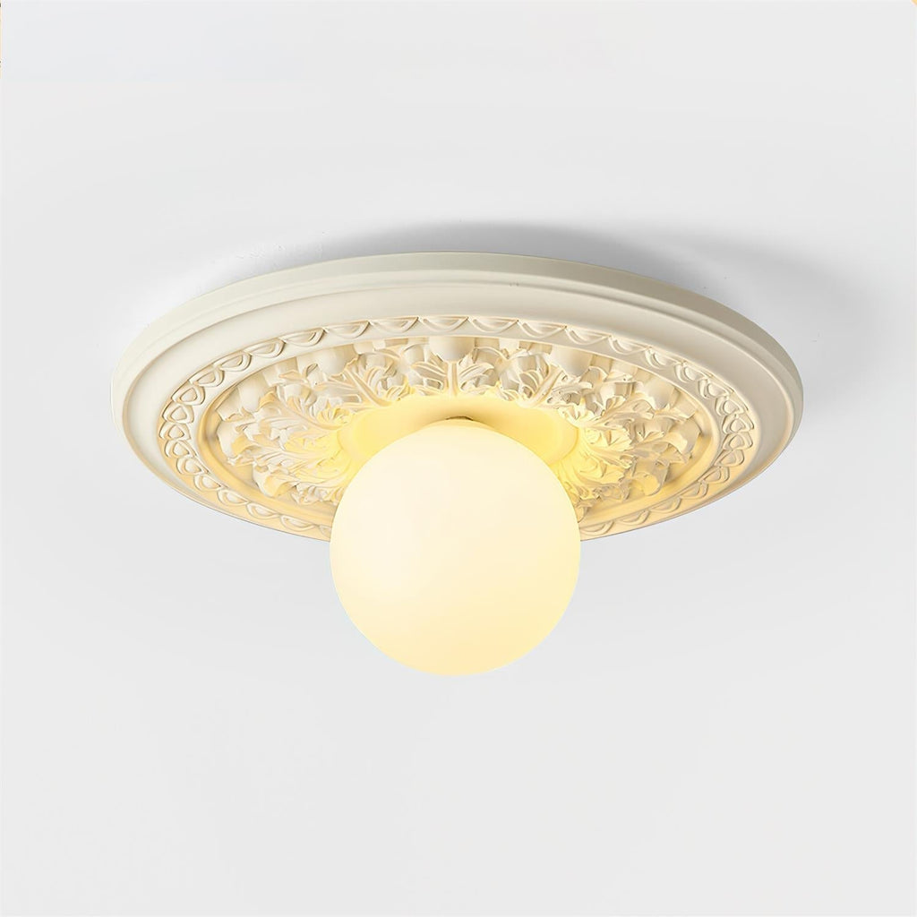 Acryl-Deckenleuchte 35 cm Beige