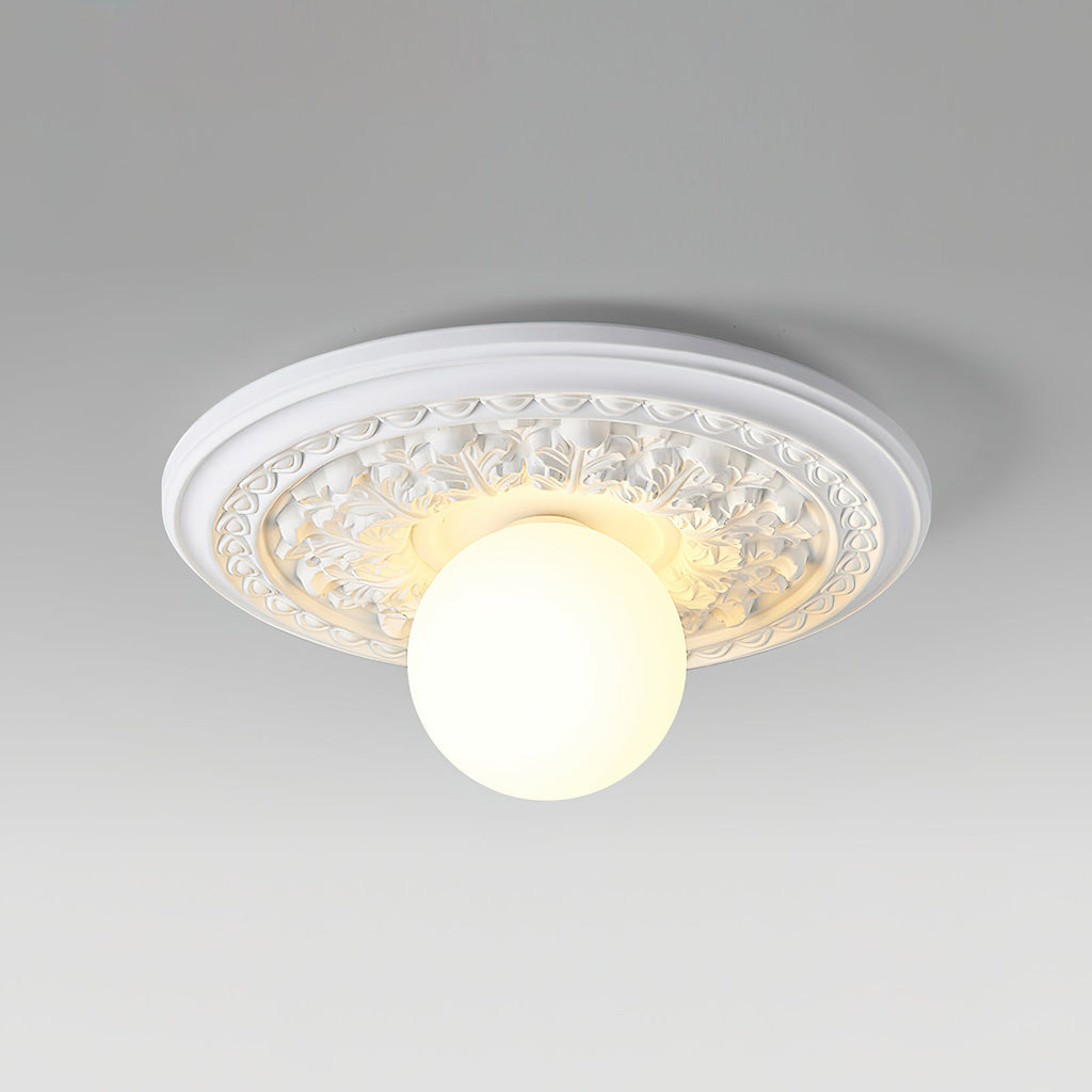 Acryl-Deckenleuchte 35 cm Beige