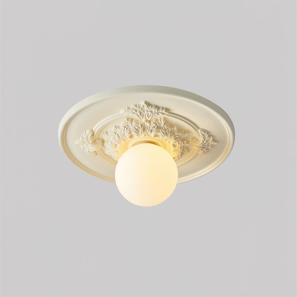 Acryl-Deckenleuchte 35 cm Beige