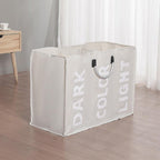 Laundry basket 3 compartments - foldable with handle