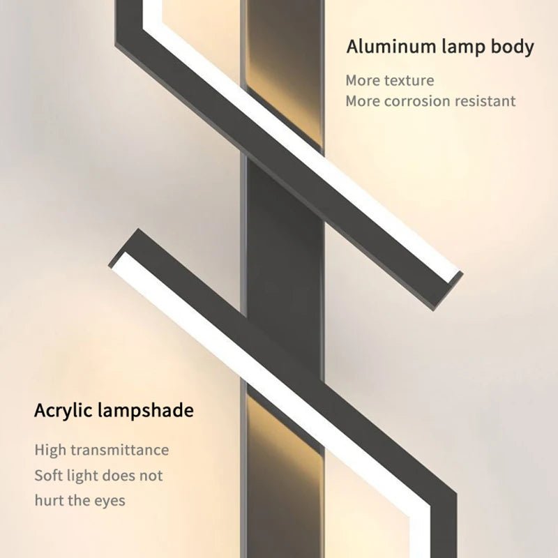 LED-Wandleuchte mit Streifendesign