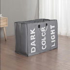 Laundry basket 3 compartments - foldable with handle