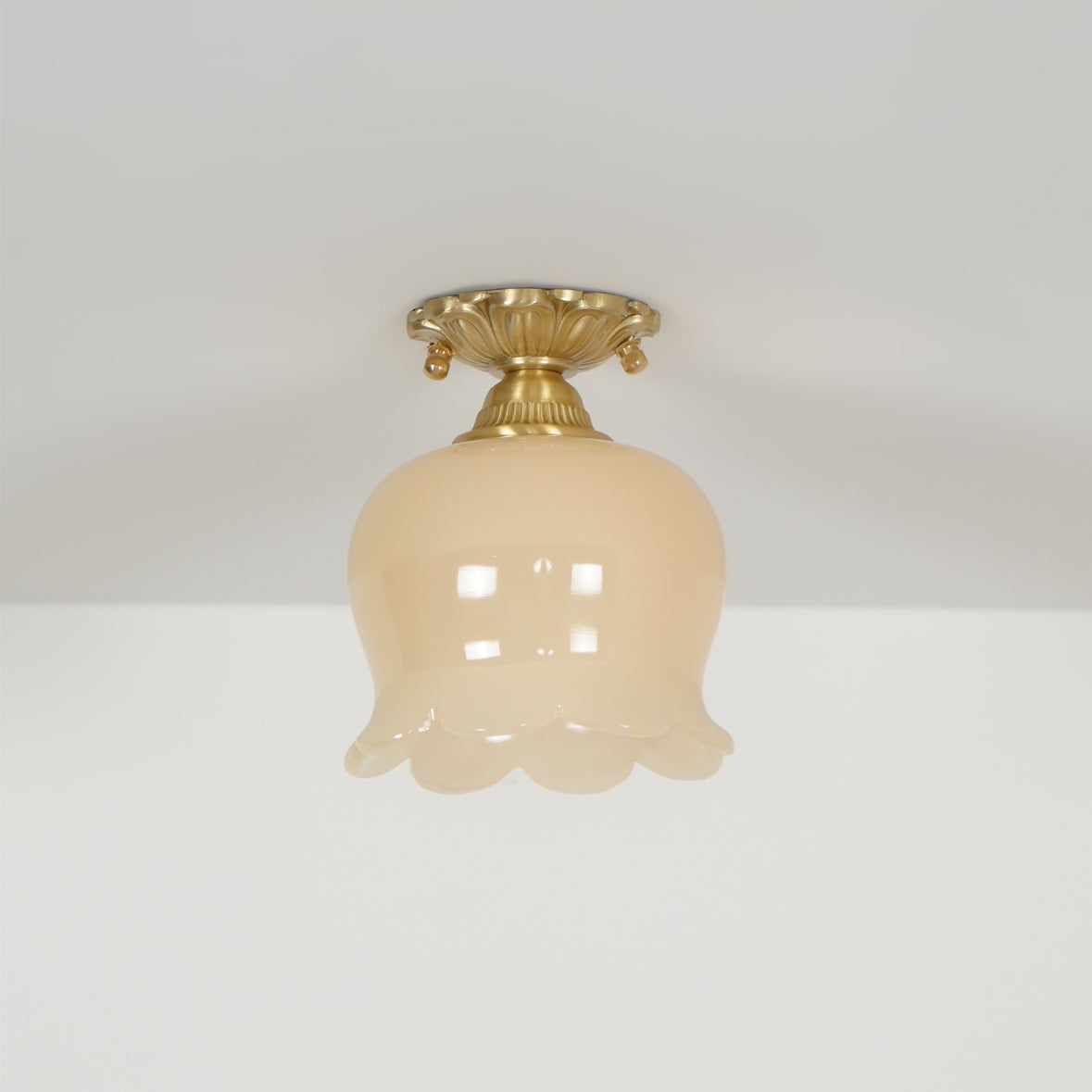 Ceiling Light Resin Brass 5.9 in Indoor Warm Lighting | Kalsten