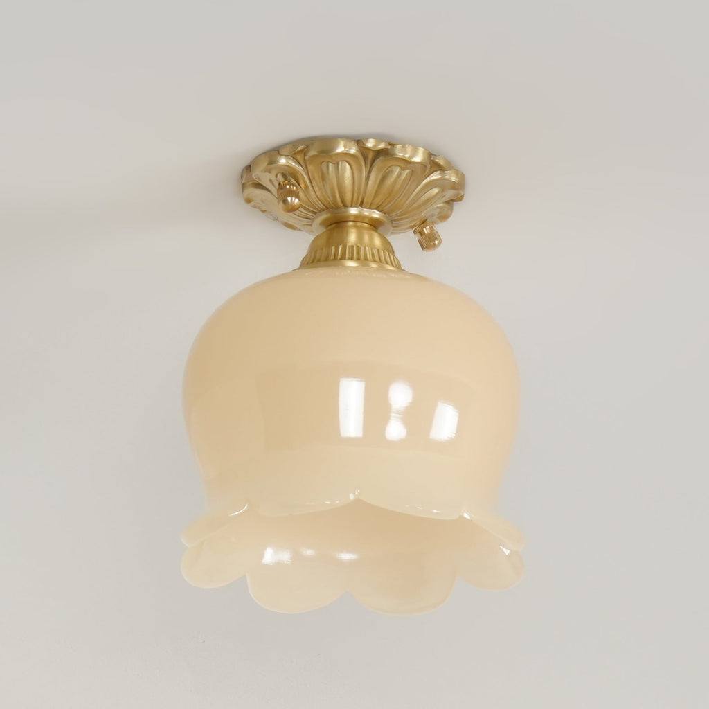 Ceiling Light Resin Brass 5.9 in Indoor Warm Lighting | Kalsten