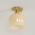Ceiling Light Resin Brass 5.9 in Indoor Warm Lighting | Kalsten