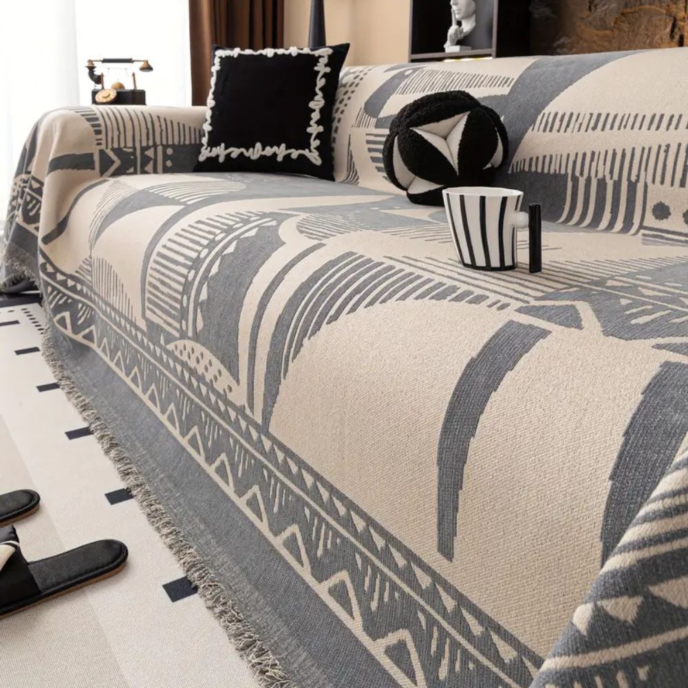 Mystic Lines Pattern Sofa Cover
