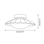 LED-Deckenleuchte aus Metall, 9,8 Zoll x 5,1 Zoll