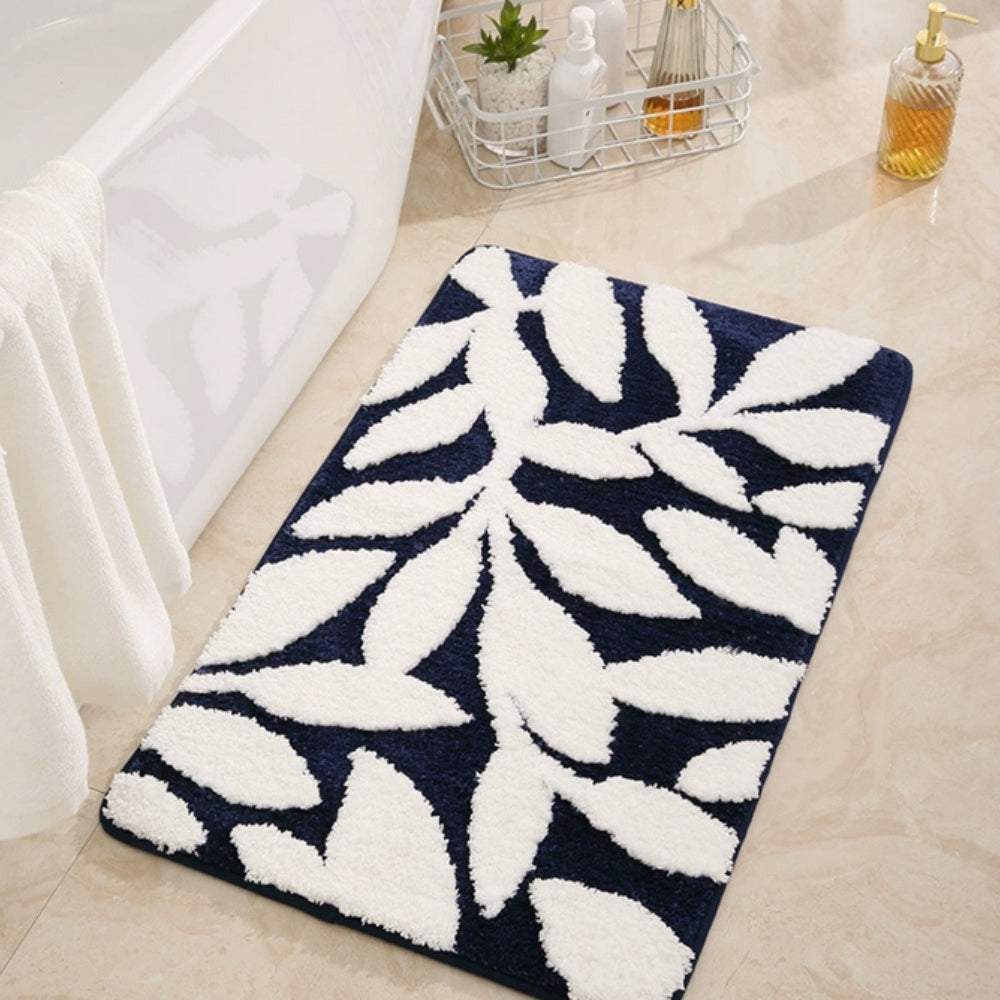 Leaf Pattern Non-Slip Bath Mat