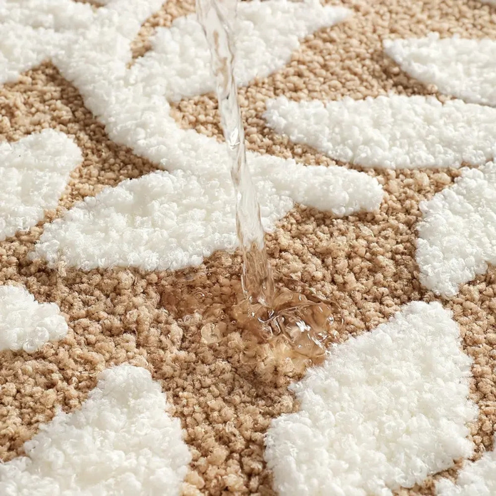 Leaf Pattern Non-Slip Bath Mat
