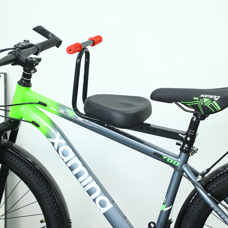Verstellbarer gepolsterter Fahrrad-Kindersitz mit Sicherheitsarmlehne