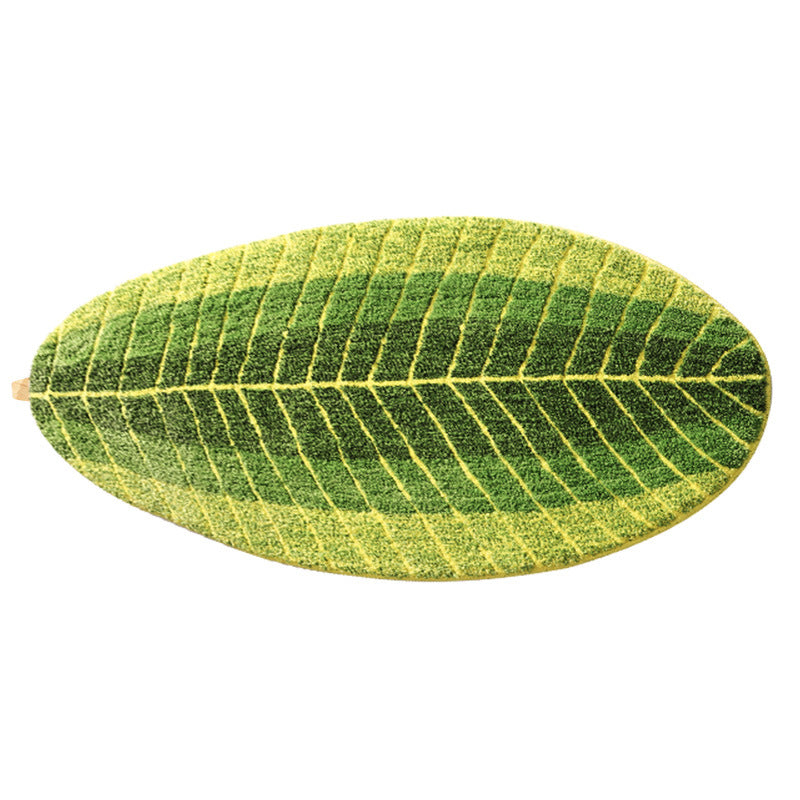 Monstera Leaf Shaped Area Rug